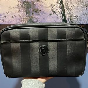 Fendi Large Pequin Shoulder Bag